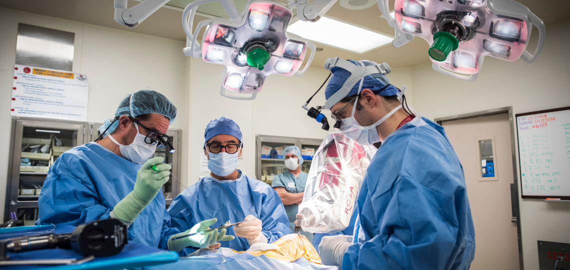 Dr. Howard Weiner in surgery